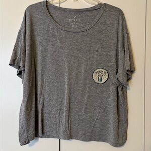 American Eagle Outfitters Heather Gray Soft Tee